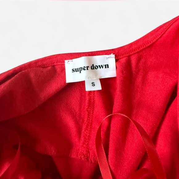 Superdown Red Flora Ruffle Mini Dress - Picture 5 of 5